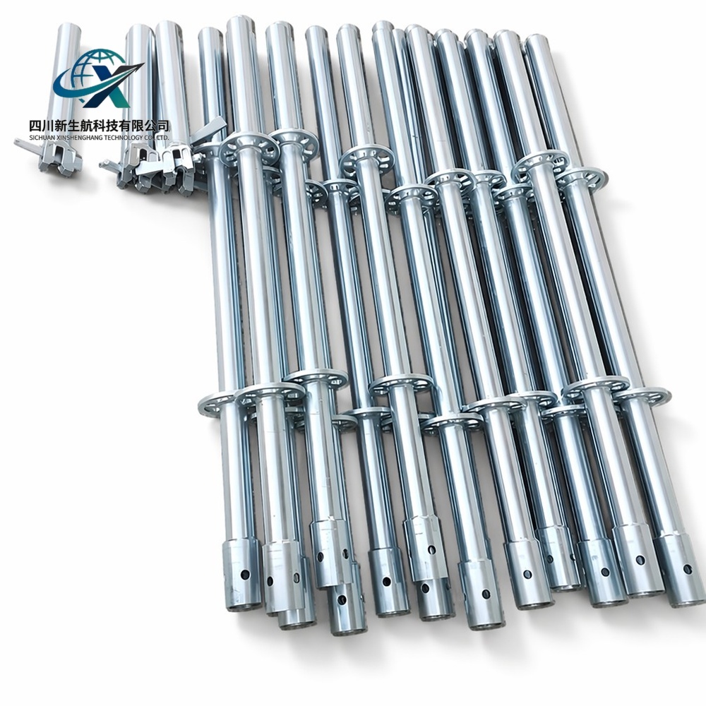 Hot Dip Galvanized Q235 Ringlock Scaffolding Vertical Standard 48.3mm