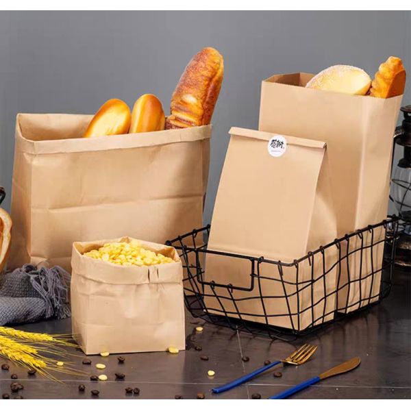 Oil Proof Disposable Food Packaging Hamburger Bread Takeaway Storage