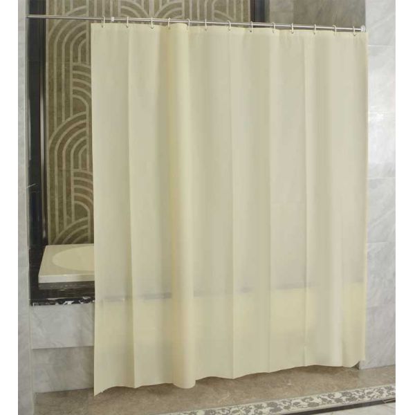 Ivory Shading Beautiful Shower Curtains Color Customized Mildewproof / Greaseproof