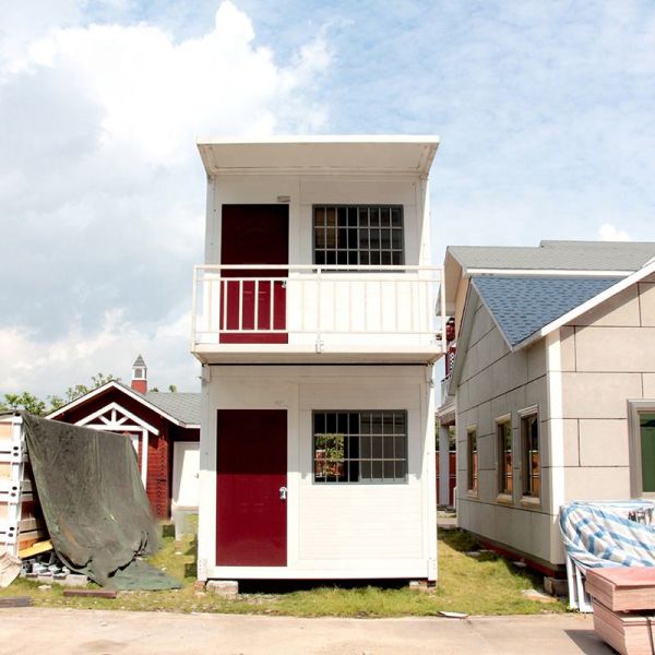 Prefab Container Folding House Temporary Housing Level 10 Wind Resistance