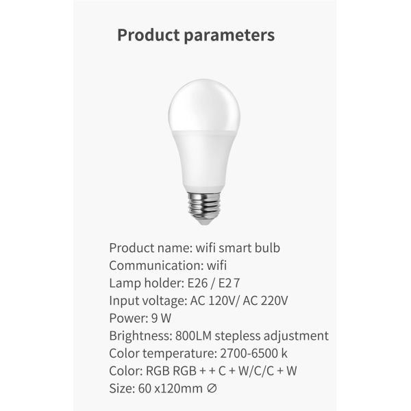ZigBee 3.0 Smart Lighting Control E14 LED Bulb Mesh Network RGBCW