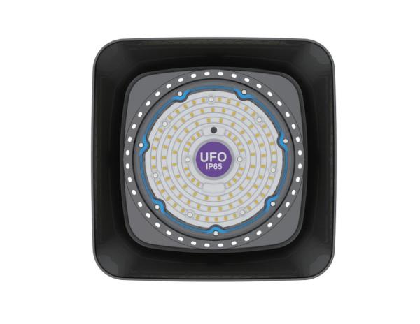 UFO Warehouse Industrial High Bay LED Lighting 100W IP65 Waterproof 5 Years Warranty