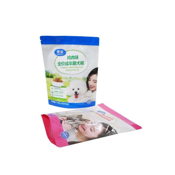 Sac d'emballage à fermeture à glissière avec boucle de coin latérale