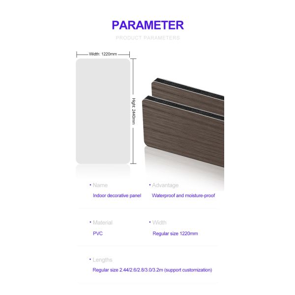 ПВХ деревянный стеклянный картон 8 мм бамбуковые деревянные волокна деревянные фанеры декоративные стенные панели