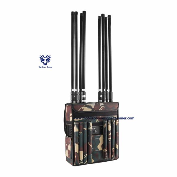 Military Backpack High Power GPS WIFI5.8G Drone Signal Jammer