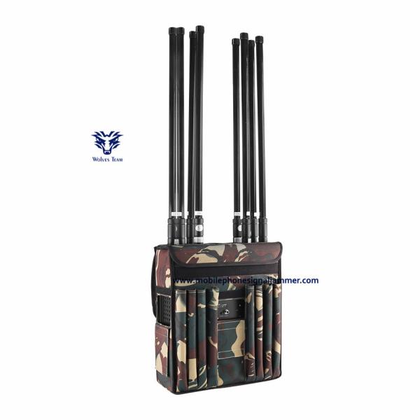 80 Watt Backpack Jammer 50-150 Meters Range External High Gain Omni Directional Antenna