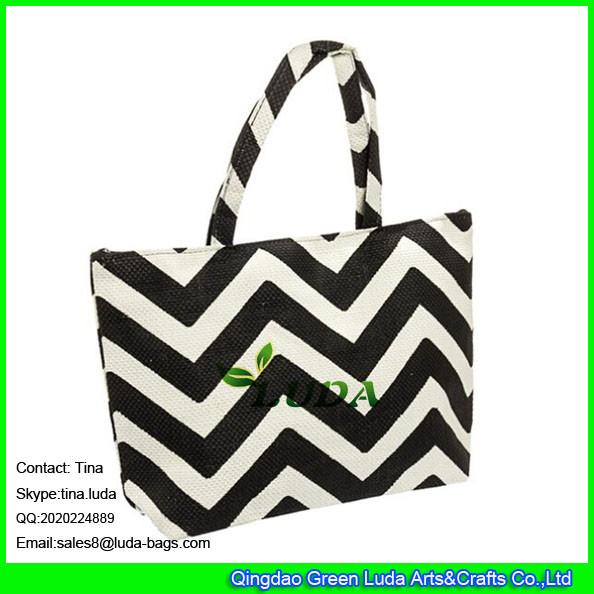 LUDA 2015 summer french market printed straw beach bag