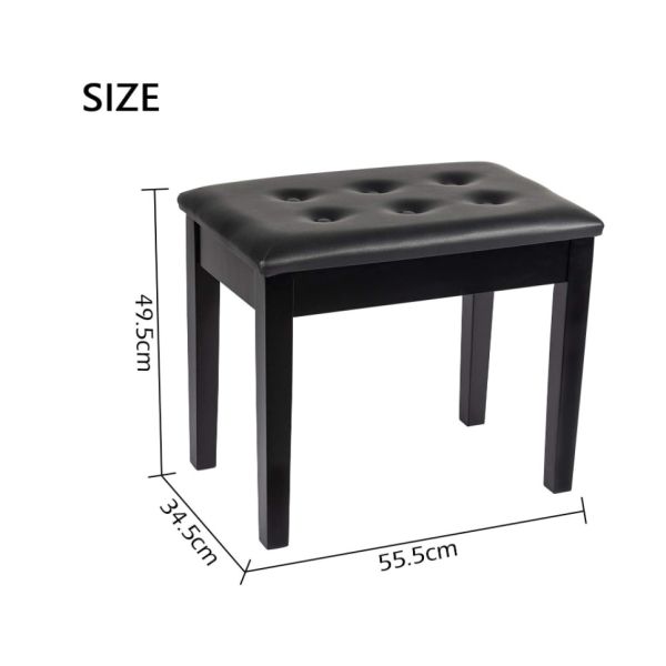 Суд рояля двойника Odm клавиатуры дуэта с Faux места хранения чернотой широкого кожаной