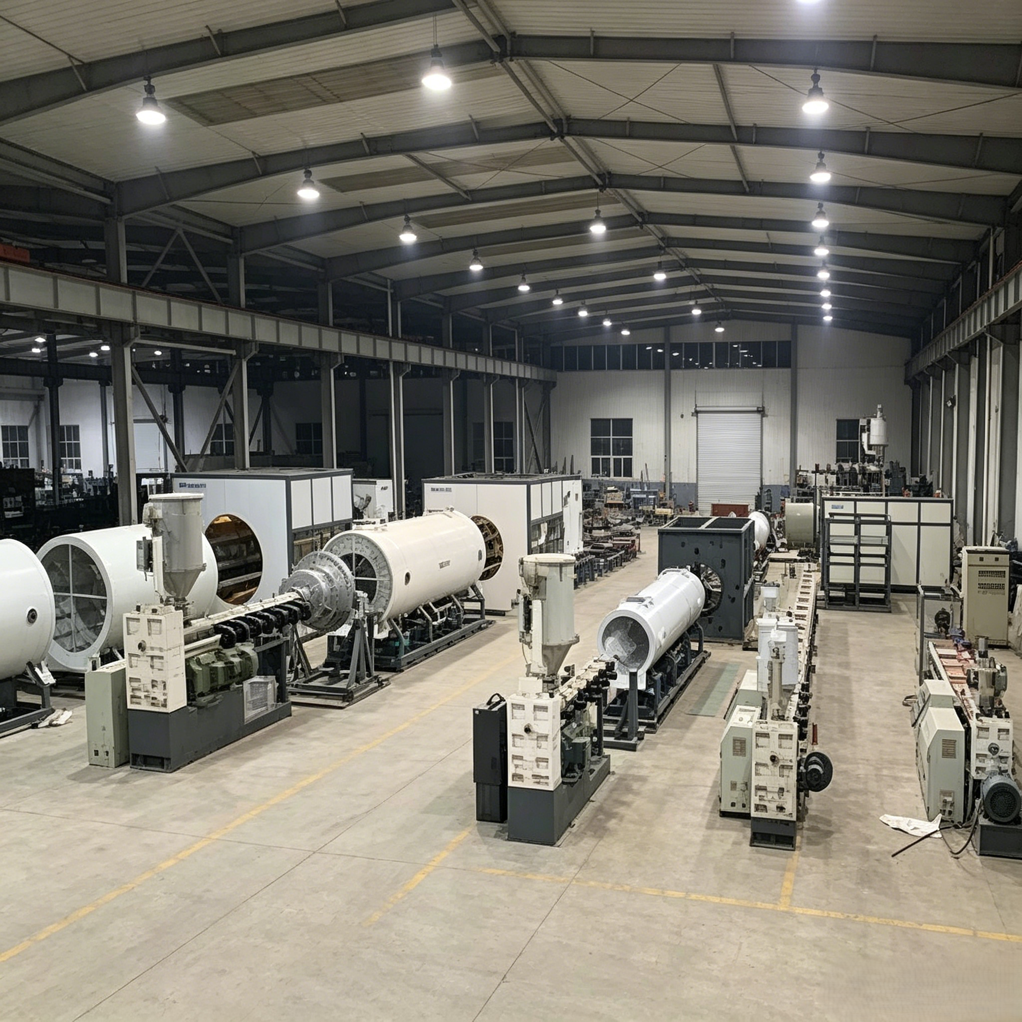 HDPE Jacket Pipe Casing Extrusion Line with Dust-Free Cutting for Pre-Insulated Pipe