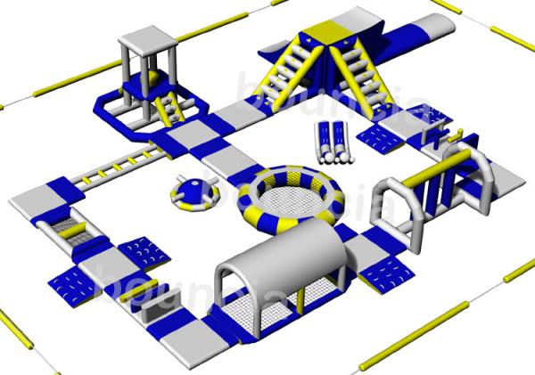 Adult Inflatable Water Play Equipment For Sea / Inflatable Water Park Design Build