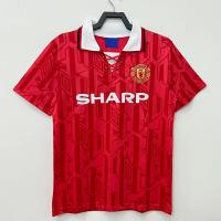 Puños no manuales de fútbol de los jerséis de los equipos viejos retros rojos clásicos del fútbol