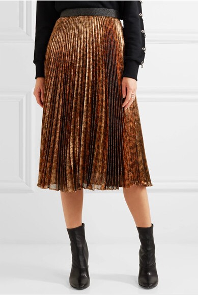 2018 новых плиссированных юбок миди вайстед максимумом