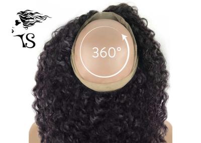 Black Women Curly 360 Lace Frontal Wig , 100% Indian Remy 360 Swiss Lace Frontal