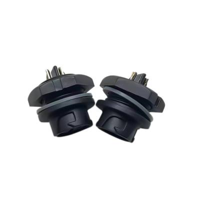 500V LED Lighting Waterproof Circular Connector M16 Rear Panel Male Plug Connector