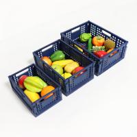 Caixas dobráveis plásticas de empilhamento Cuboid para bens dobráveis engrossados cozinha