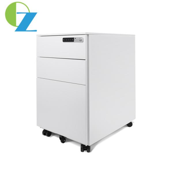 Electronic Password Lock 3 Drawer Rolling File Cabinet Movable Drawer Cabinet