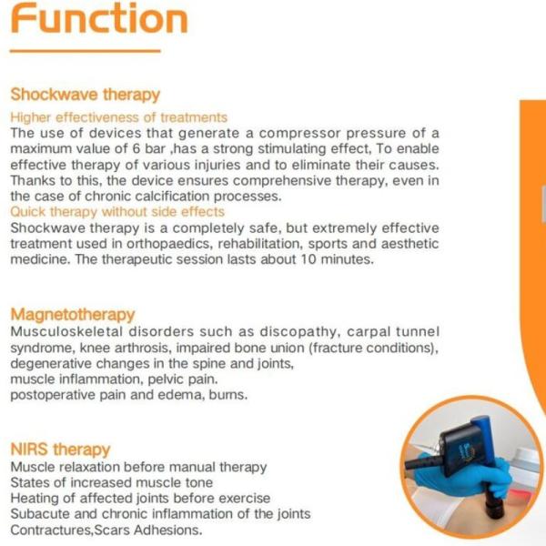 Deep Tissue Pain Relief with PMST Wave Magneto, Shockwave & Infrared High-Energy PMST Wave Magneto Therapy Plus Shockwave & Infrared Handle