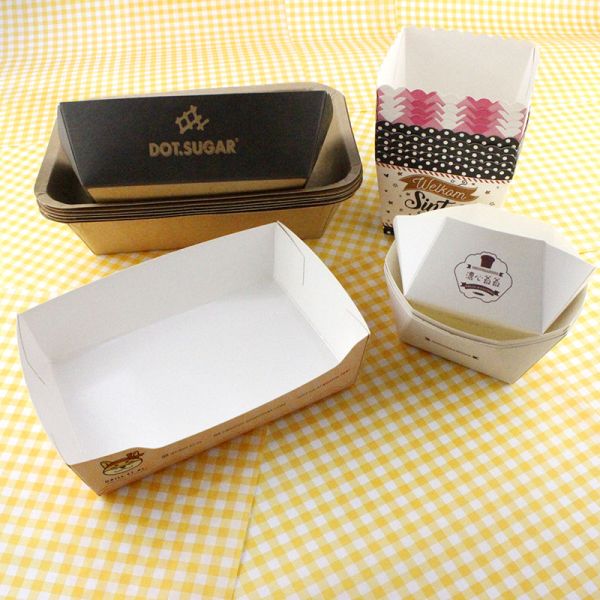 Кулинарная пекарня Пакетная коробка Бумажная закуска Мюффины десерт Пирожные чашки