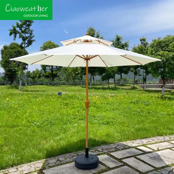 Beach Umbrella Customized Sunshade with Outdoor Foam and Water-Resistant Fabric