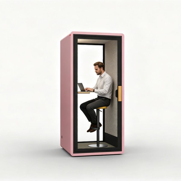 High Density Acoustic Foam Office Soundproof Booth Work Pods For Commercial Spaces