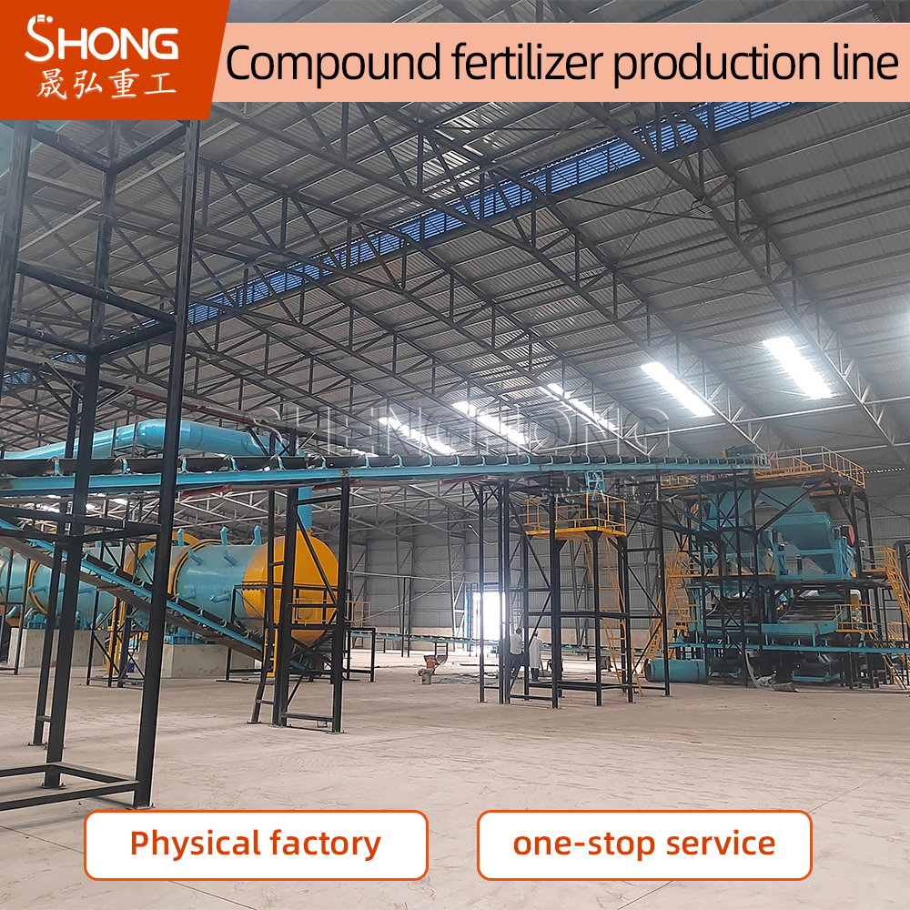 High Capacity 12-15 Tons Per Hour NPK Compound Fertilizer Production Line for Ball Shape Granules with Corrosion Resistant Lining