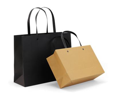 Bulk Kraft Paper Bags Shopping Embossing Paper Gift Bag With Handles