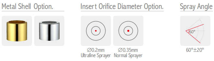 Cosmetic Aluminum Fine Mist Sprayer JY601-03P 18/410