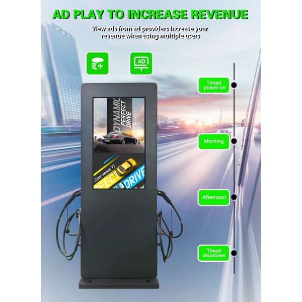 EV Charging Display 43 Inch Automatic Outdoor Car Charging Digital Signage