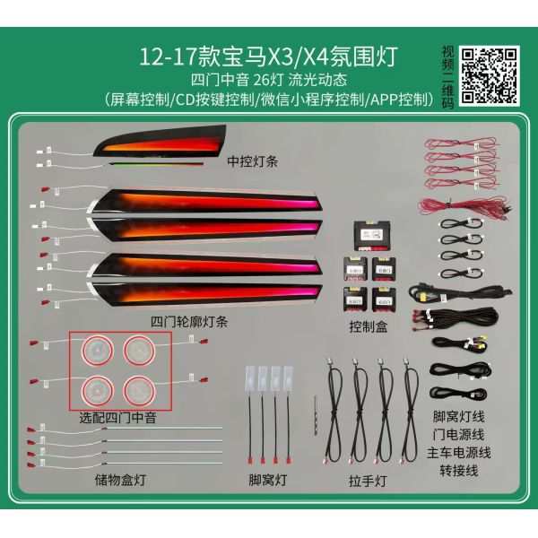 Окружающее освещение Dreamer Dynamic для BMW X3/X4 ((2012-2017)