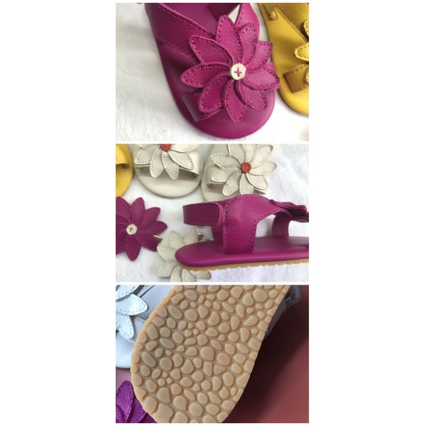 Flower Ornament Leather Baby Walking Shoes