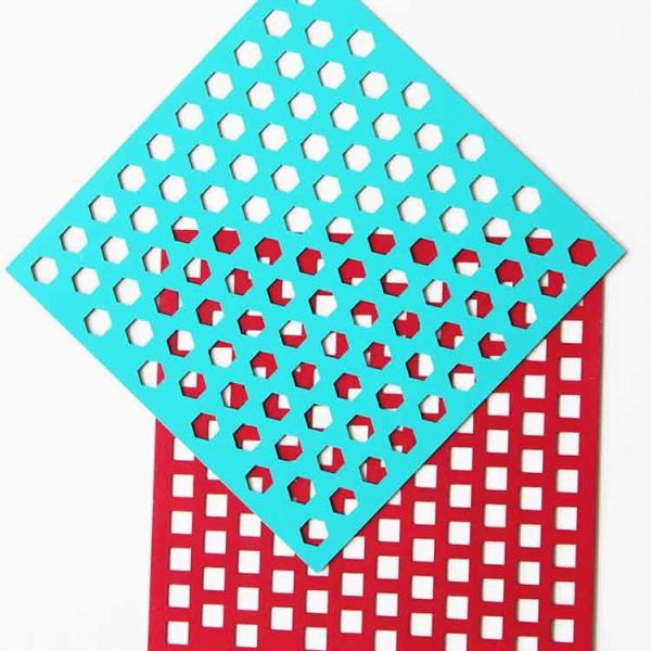 Stainless Steel Painting Square Hole Perforated Sheet For Sunshades