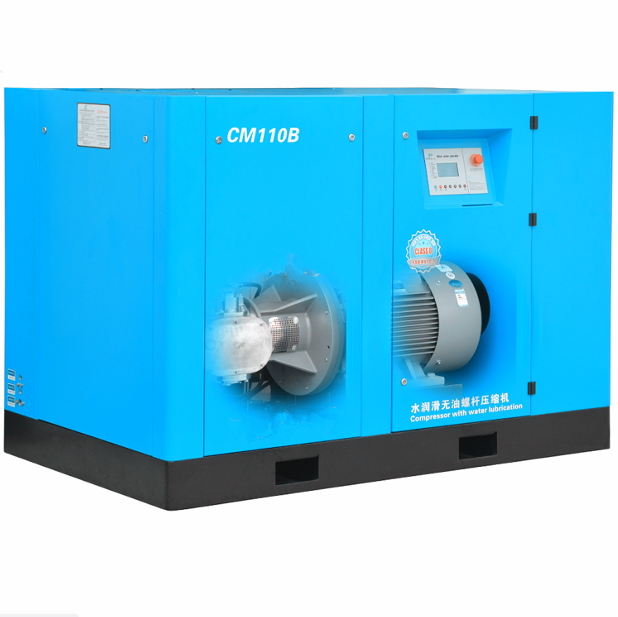 Fermentation Industry Use Screw Water Lubricated Oil Free Compressor
