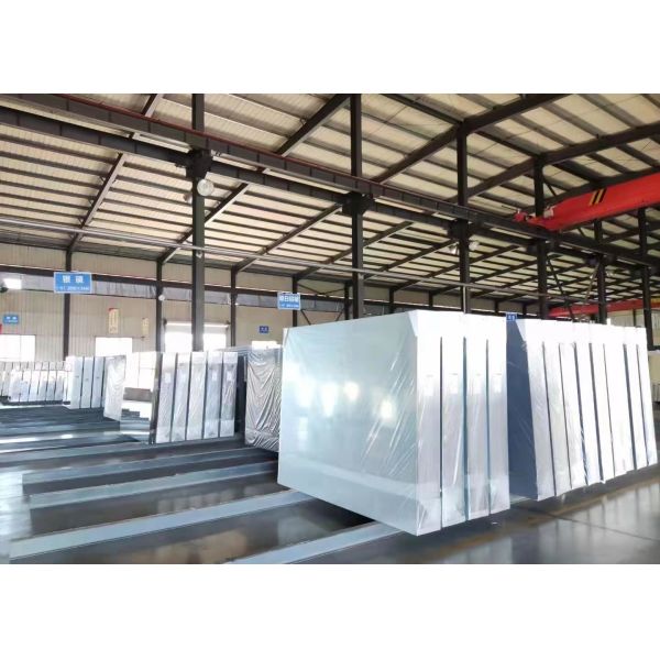 Plaques de verre miroir coloré durable avec peinture arrière rouge en aluminium