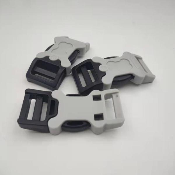 Pet Collar Side Squeeze Plastic Clips Curved Paracord Bracelet Buckles For 1 Inch Webbing