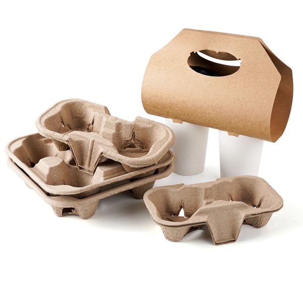 200*90*250 Customized Disposable Hot Drink Holder Coffee Paper Cup Takeout Cup Holder