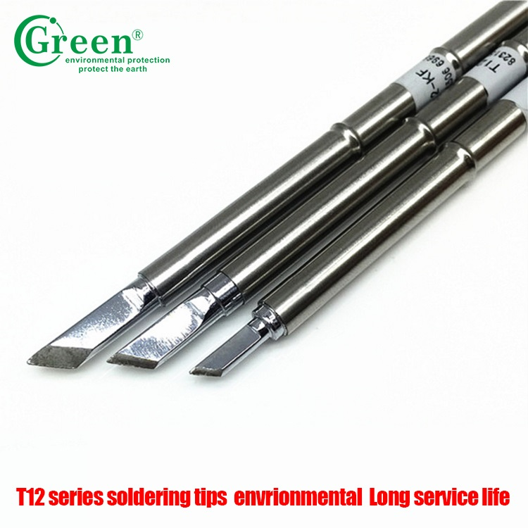 Lead Free Automatic Soldering Robot Tips T12-BC1 Series Stainless Color
