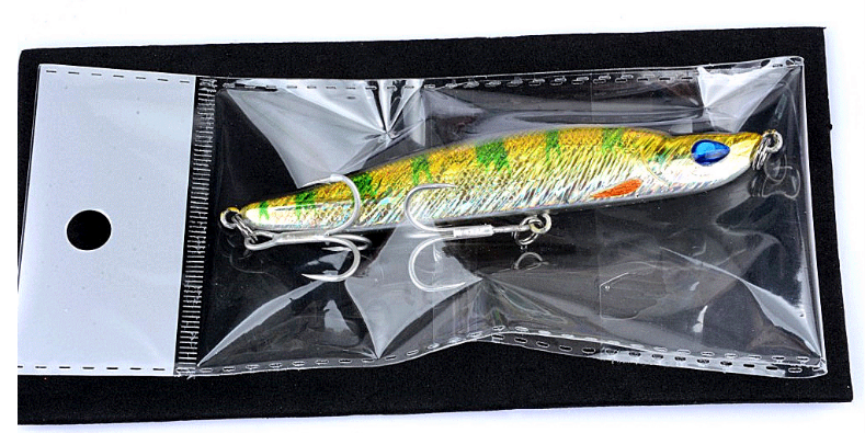 7 цвета 9/.5CM/17G 6#*2Крюки Морская река Длинный выстрел Пластиковая твердая приманка Тонущий карандаш Рыболовная приманка