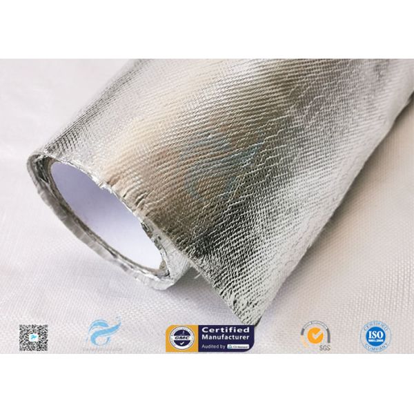 Полейте из шланга серебряную теплостойкую ткань/ткань смеси стеклоткани алюминиевой фольги
