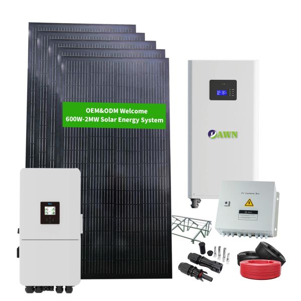 5kw All in One Solar Energy System Set Complete Roof Mounted Solar Power Kit for Home Use Renewable Energy