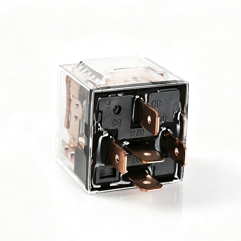 40A 12V 24V Transparent Automotive Relay with LED Light - Dual Contact PCB Relay