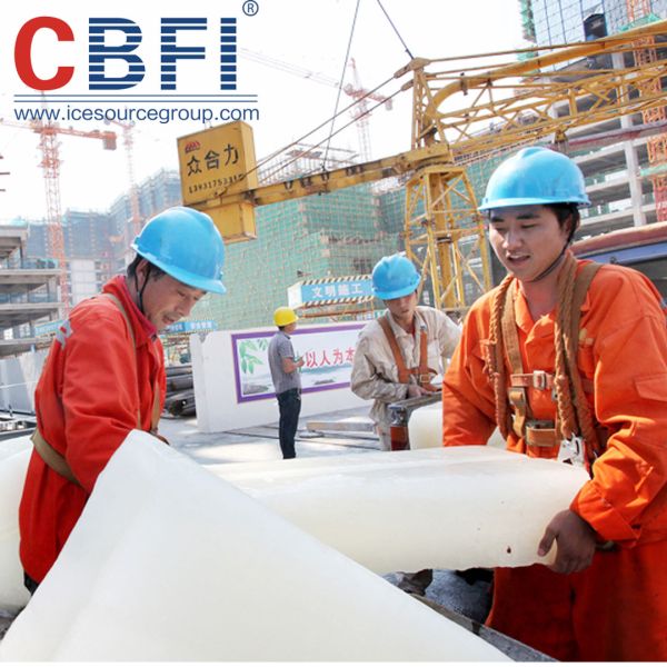 100 Tons Salt Water Ice Block Making Machine For Port Dock