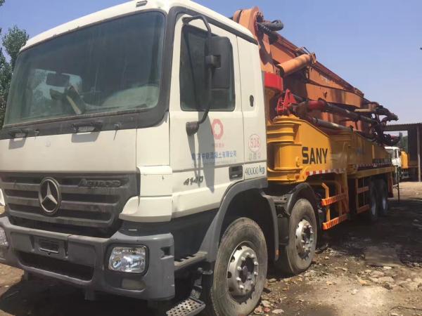 48 Meter Sany Used Concrete Pump Truck 11420 * 2500 * 4000 Mm Diesel Power