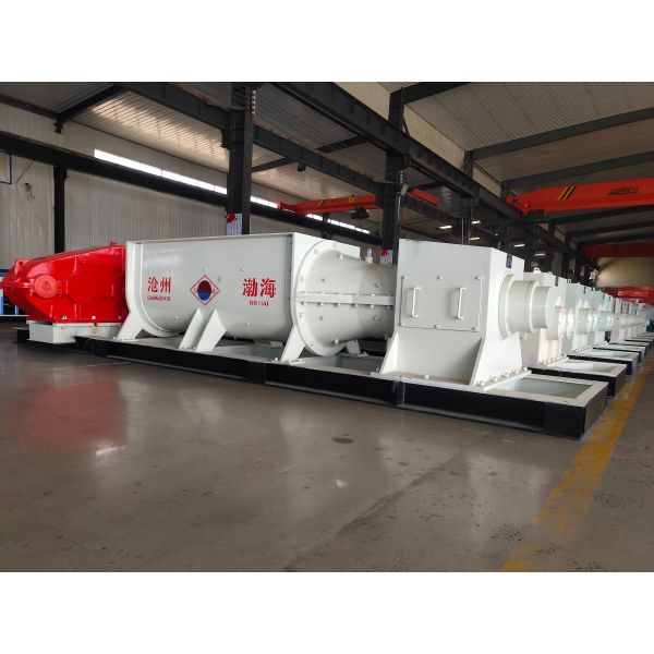 JKW-400 Double Shaft Mixer Wall Non Sticky Brick Extruder Machine