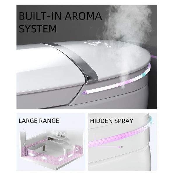 Luxury Smart Intelligent Toilet Premium Ceramic Aroma System Modern Auto Flush