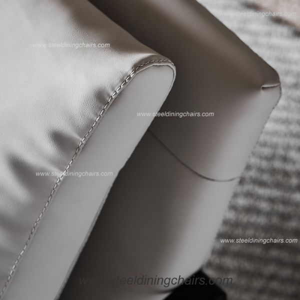 Luxury Celebrity Contracted Tiger Nordic Leather 42CM Single Seater Couch