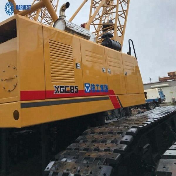 Construção do comprimento 58m 85 Ton Lattice Crawler Crane For do crescimento de  XGC85