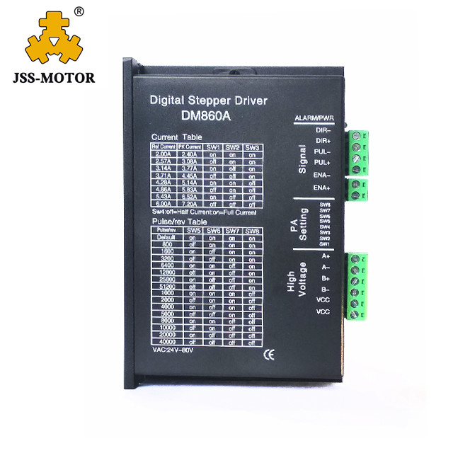 Выход 7 стойлов водителя DC24-80V 32Bit 8 принтера Dm860d водителя 3d Stepper мотора Amp