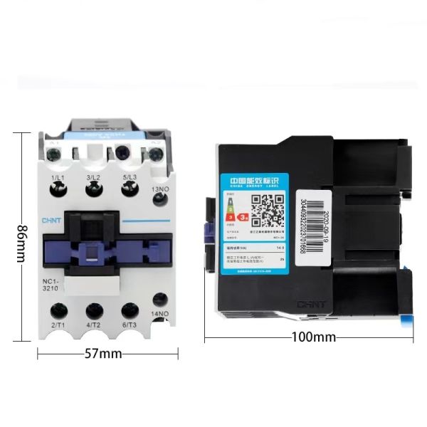 3 Pole AC Switching Contactor 40 Amp 2no 2nc For Heavy Duty Industrial
