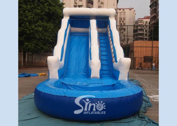 partido inflável comercial da corrediça de água da onda de 18ft para crianças e adultos com material de encerado do pvc de 0.55mm