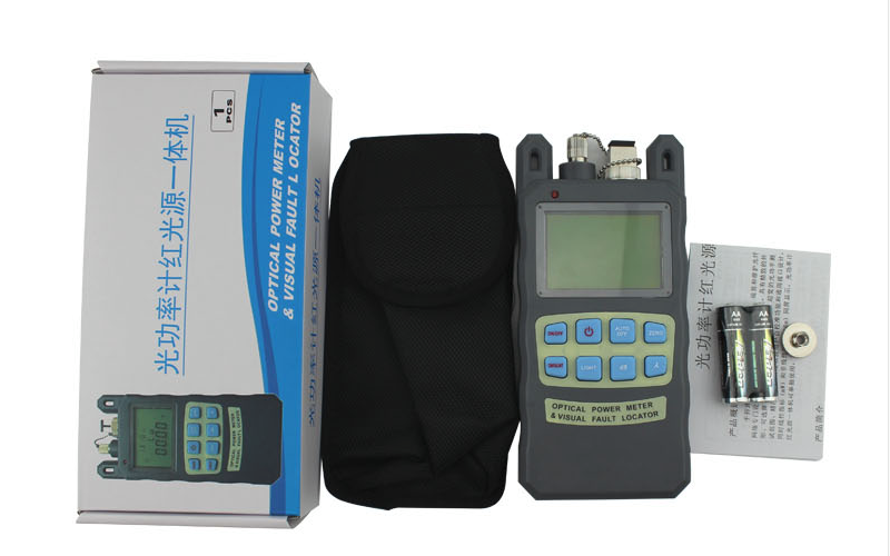 Handheld Light Source Fiber Optic Cable Tools Multi Meter With Visual Fault Locator